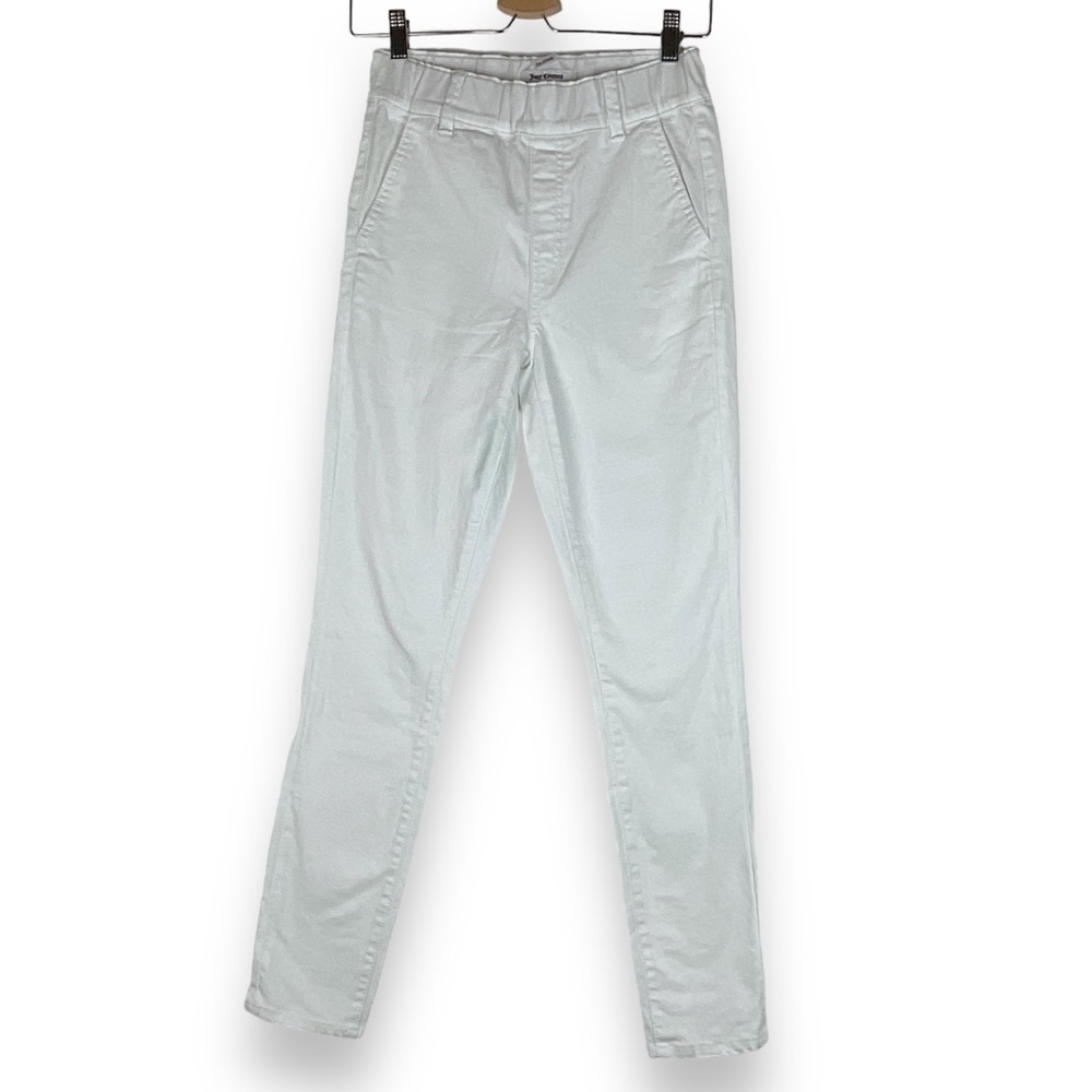 Juicy Couture Pants Women’s White Cotton Slim Straight High Rise Size 26‎ NWT